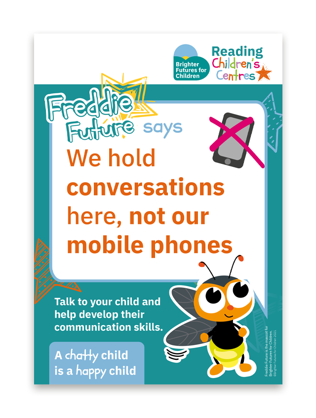 Freddie Futures poster about holding conversations
