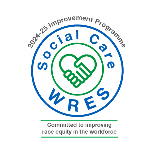 Social care WRES logo 2024-25